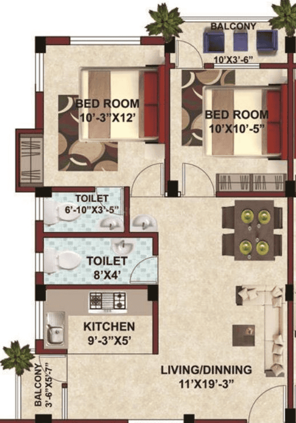 2 BHK Apartment