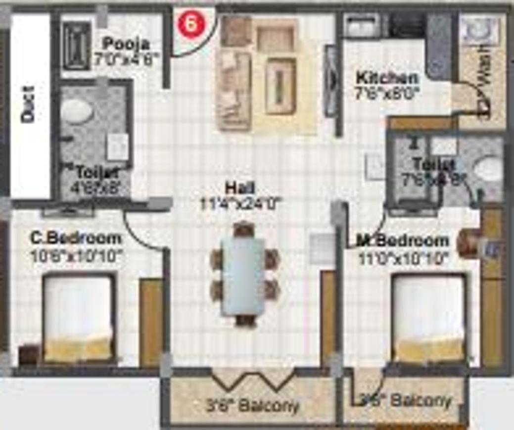 2 BHK Apartment