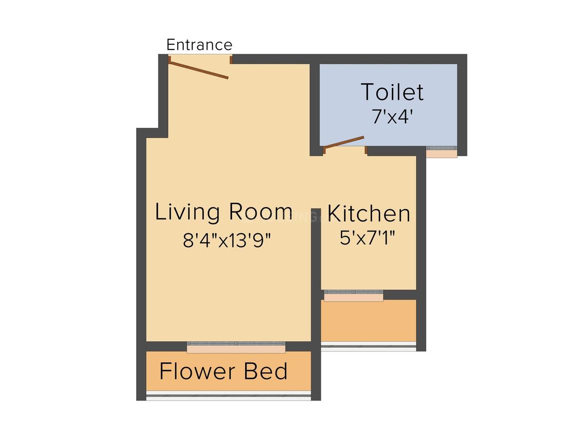 1 BHK Studio Apartment