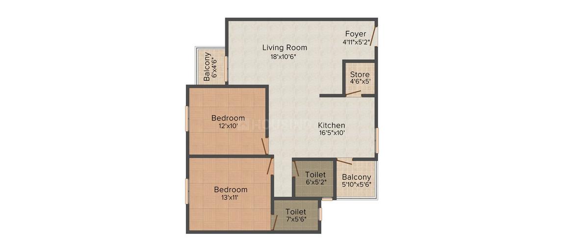 2 BHK Apartment