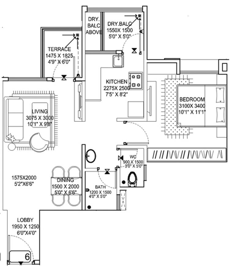 1 BHK Apartment