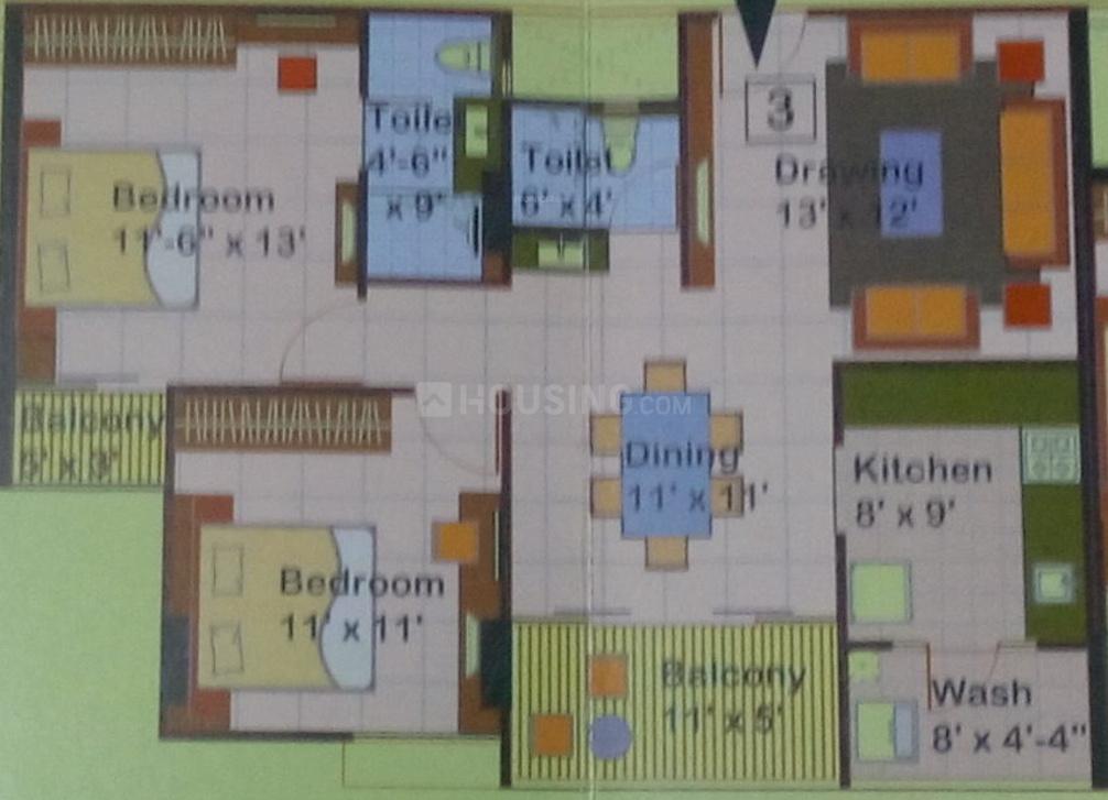 Milan Heights Apartments Floor Plan Sahara City Homes, Indore