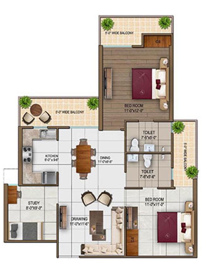 2 BHK Apartment
