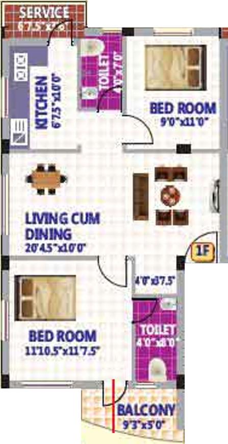 2 BHK Apartment
