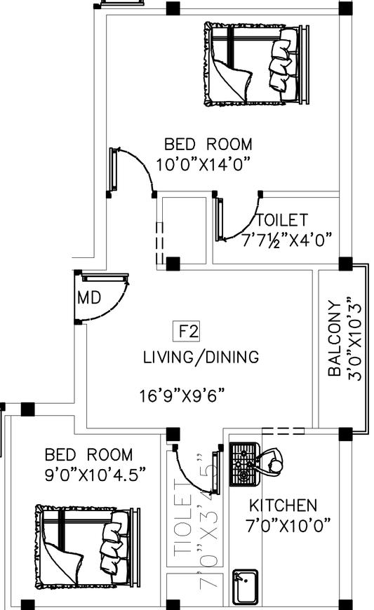 2 BHK Apartment