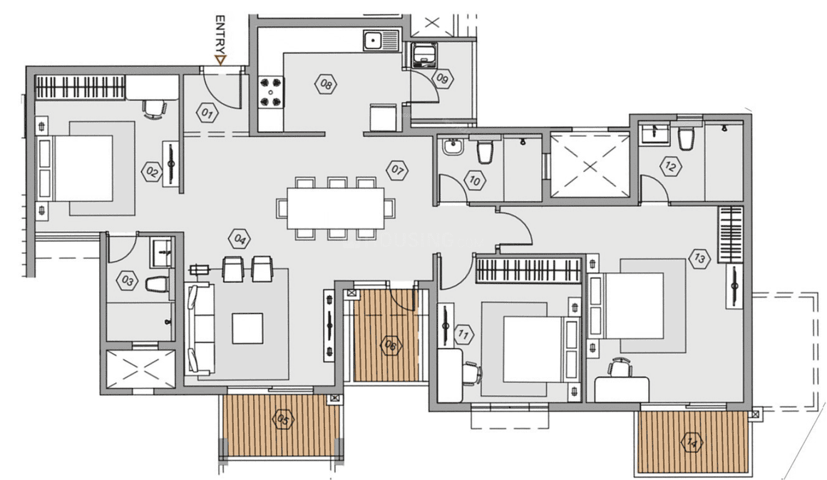 Purva Park Hill Wing A - Image 14