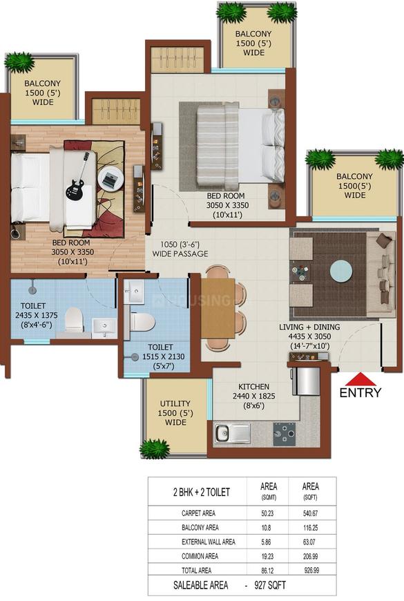 Ajnara Khel Gaon Phase 2 Tower P Q And R - Image 9