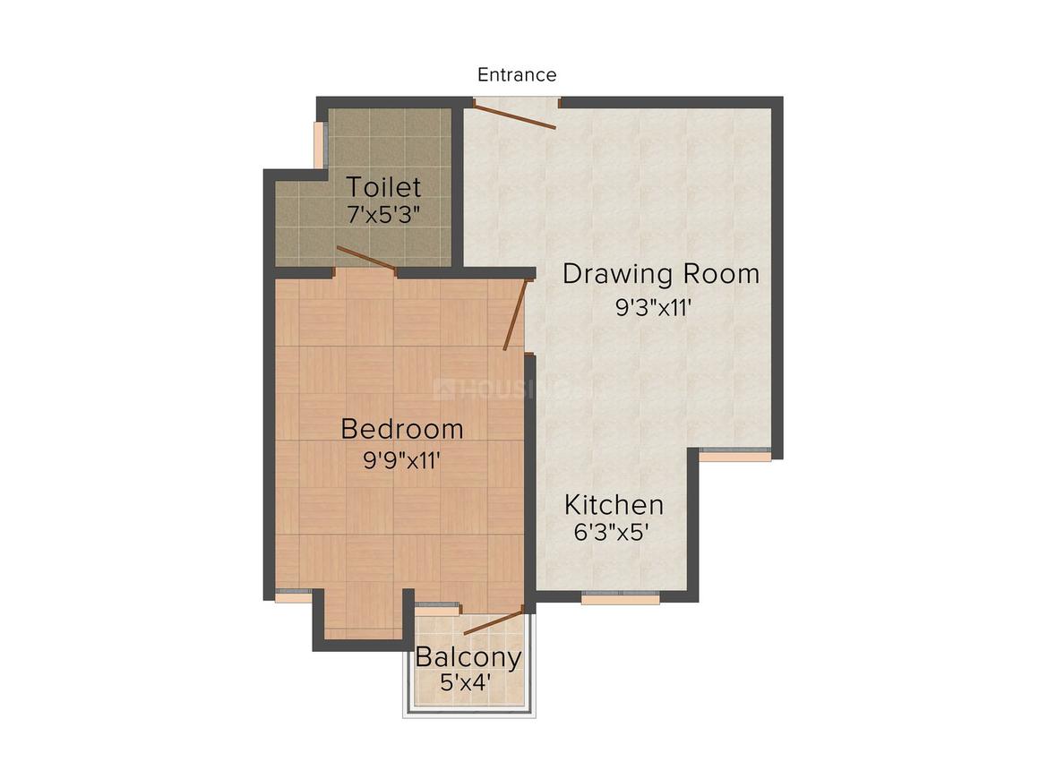 1 BHK Studio Apartment