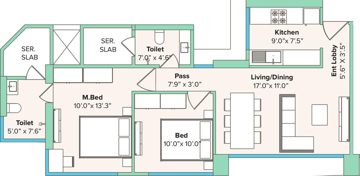 2 BHK Apartment