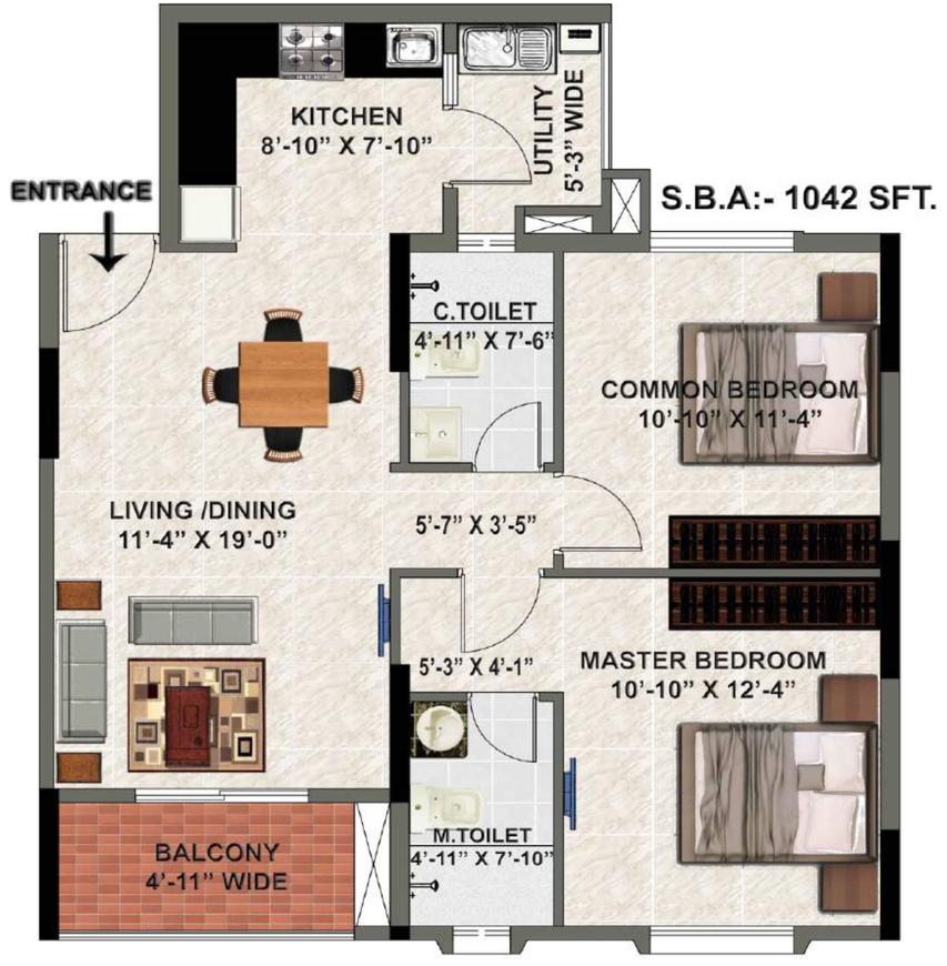 2 BHK Apartment