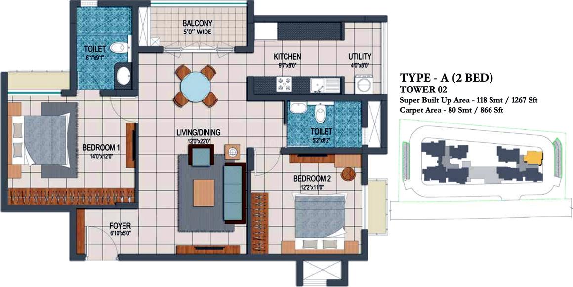 2 BHK Apartment