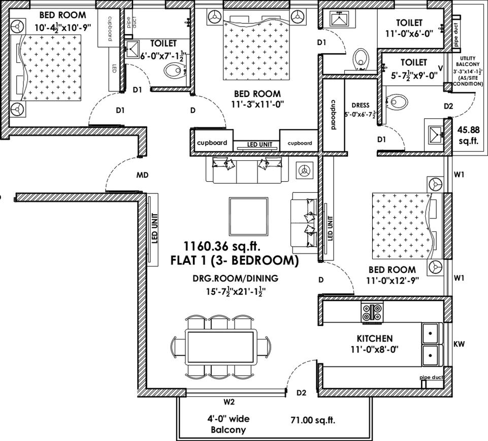 3 BHK Apartment
