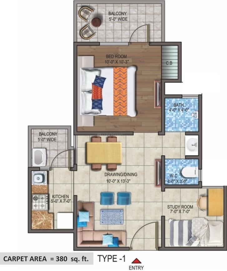 1.5 BHK Apartment