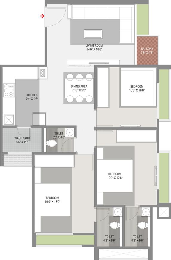 3 BHK Apartment