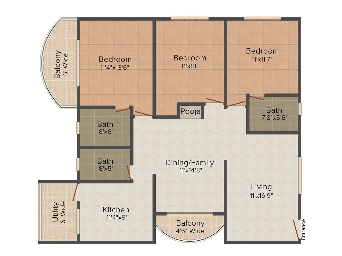 3 BHK Independent Floor
