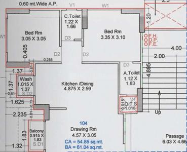 Digja Shiv Samarth 1 Floor Plan Adajan Gam, Surat