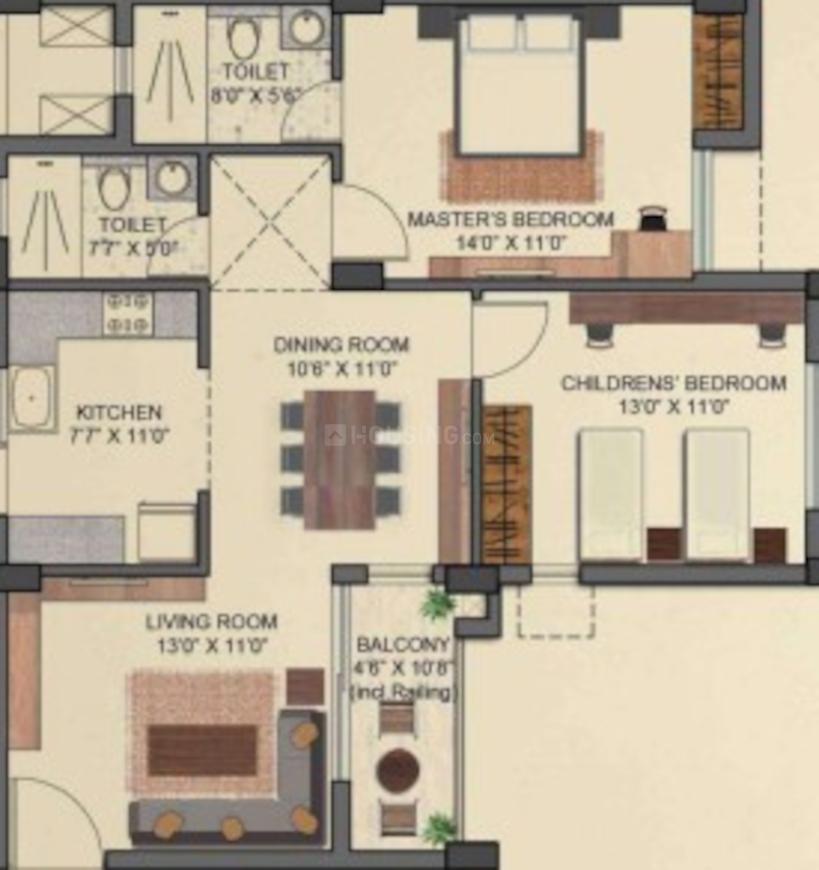 Falcon Crest Floor Plan Bharatpur, Bhubaneswar