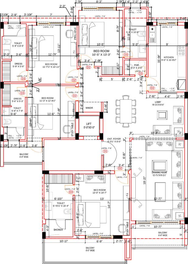 4 BHK Apartment