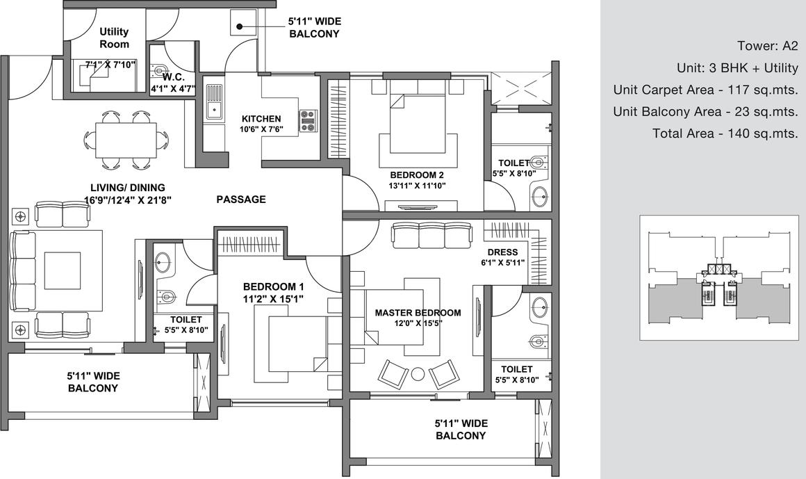 3 BHK Apartment